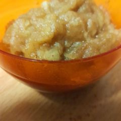 A picture of Microwave Apple sauce. So simple.