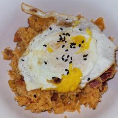 A picture of Kim chee fried rice.