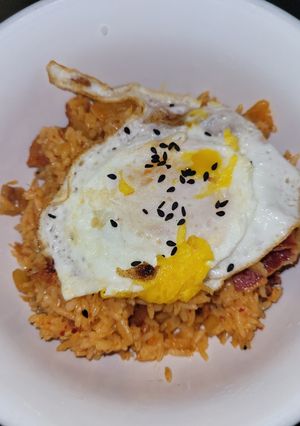 A picture of Kim chee fried rice.