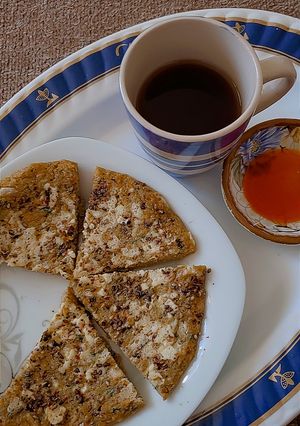 صورة لوصفة فطور صحي وسريع 😋