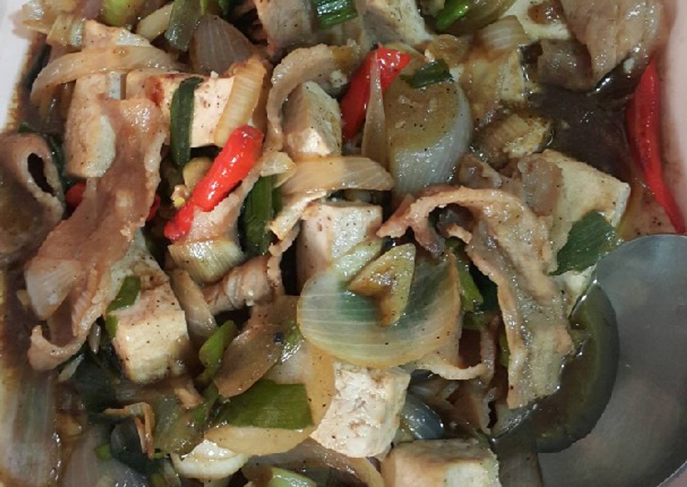 Daging babi slice masak Bulgogi