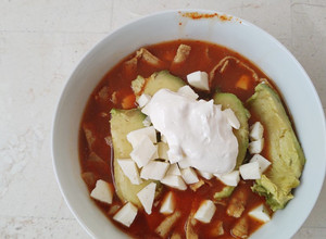 Una foto de Sopa de tortilla
