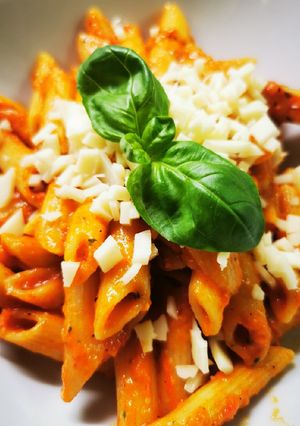Sült paprika szószos penne recept fotója
