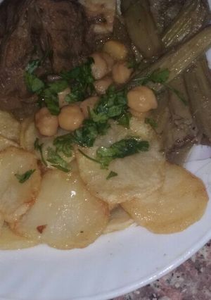 صورة لوصفة اللحم ب الخرشف مممم