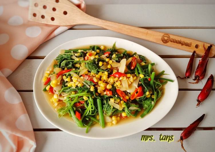 Resep Tumis Pucuk Labu Jagung Manis Anti Gagal