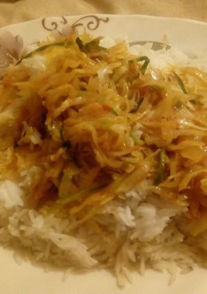 A picture of Fried cabbage # localdish contest Mombasa.