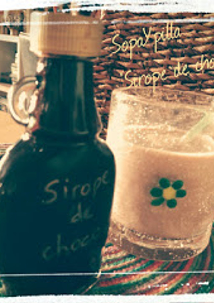 Una foto de Sirope de chocolate light