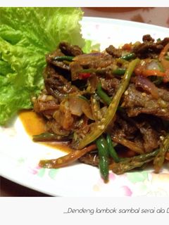 Foto resep Dendeng lambok sambal serai