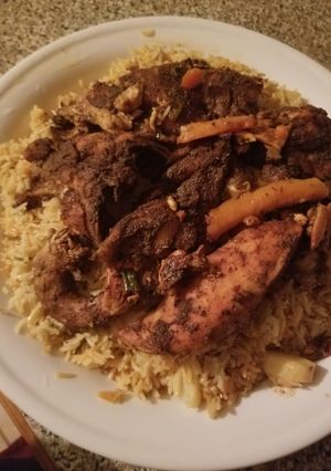 صورة لوصفة دجاج مع الرز