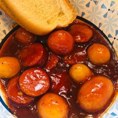 Drunken 🥴 Bbq Smoked Sausage A picture of Drunken 🥴 Bbq Smoked Sausage.