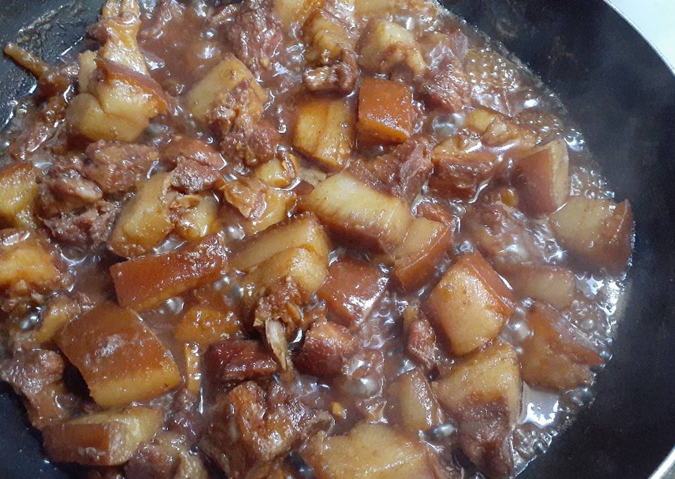 Babi kecap sederhana