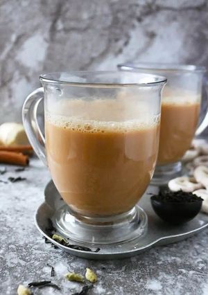 A picture of Cardamom tea ☕.