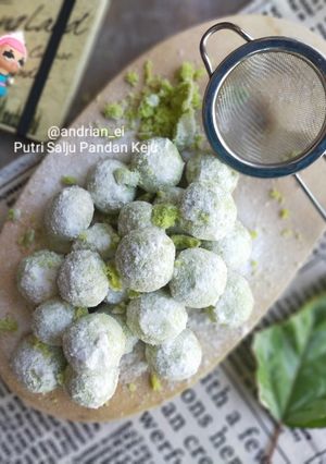 Foto resep Putri Salju Pandan Keju (Eggless)