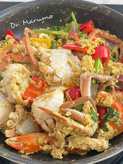 A picture of Stir Fry Mozambique Crab with Curry Powder.