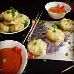 A picture of Veg momos.