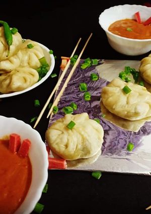 A picture of Veg momos.