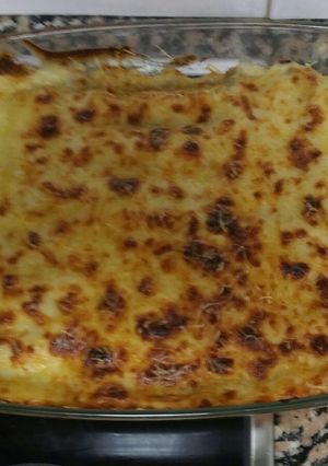 Una foto de Canelones de pechuga de pavo