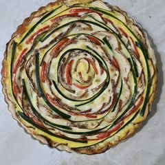 A picture of Vegetable tart.