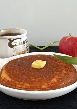 عکسی از دستور پنکیک سیب و دارچین
