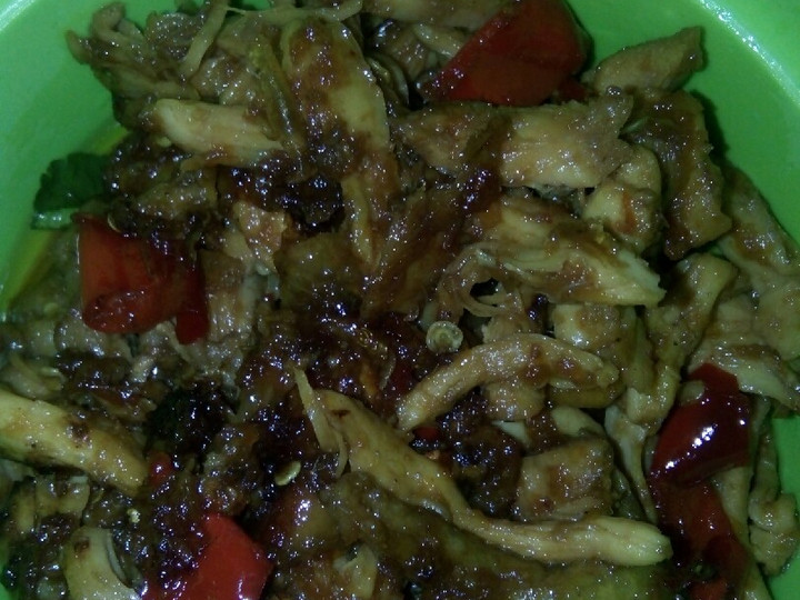 Resep Ayam suwir pedas manis Anti Gagal