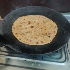 Leftover rice parantha A picture of Leftover rice parantha.