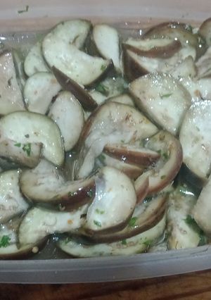 Una foto de Berenjena al escabeche