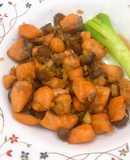 Cá hồi sốt nấm teriyaki