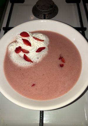 Eper krémleves recept fotója