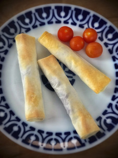 Una foto de Rollitos de lacón con San Simón