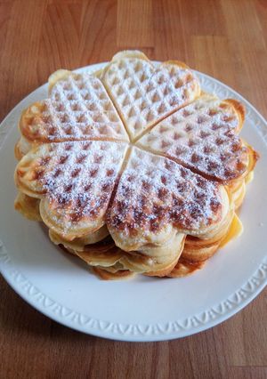 Édes gofri tészta recept fotója