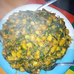 A picture of Unripe plantain porridge.