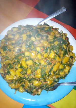 A picture of Unripe plantain porridge.