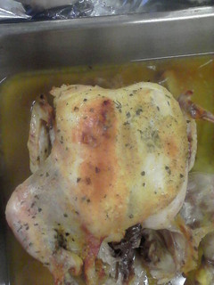 A picture of Whole baked chicken.