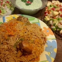 Chicken pulao A picture of Chicken pulao.