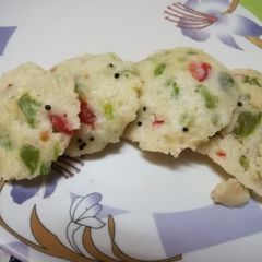 A picture of Vegetables stuffed idli.
