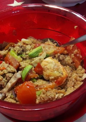 Foto resep Tumis Oncom Udang Pete