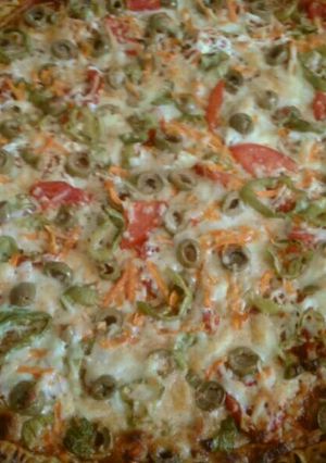 صورة لوصفة بيتزا الخضار 🍕 😋