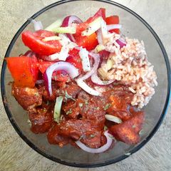 A picture of Moroccan Chicken Rice Bowl.