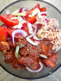 A picture of Moroccan Chicken Rice Bowl.