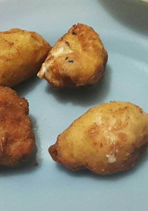 Una foto de Suprema rellena con jamón y queso