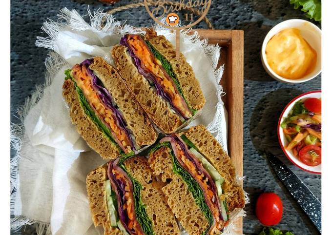 Resep Healthy Sandwich (Gluten Free Bread) Oleh Tyas Yodha - Cookpad