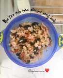 Nui xào tôm phomai rong biển