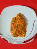 Filete empapelado, con aderezo de mayonesa casera