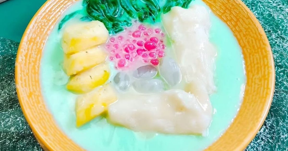 Es campur Pandan Tape Singkong