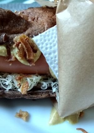 Gluténmentes hot-dog barna rizsliszt és lenmagliszt házasságából recept fotója