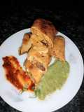 Stuffed paneer suzi rolls