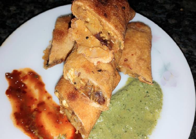 How to Prepare Favorite Stuffed paneer suzi rolls