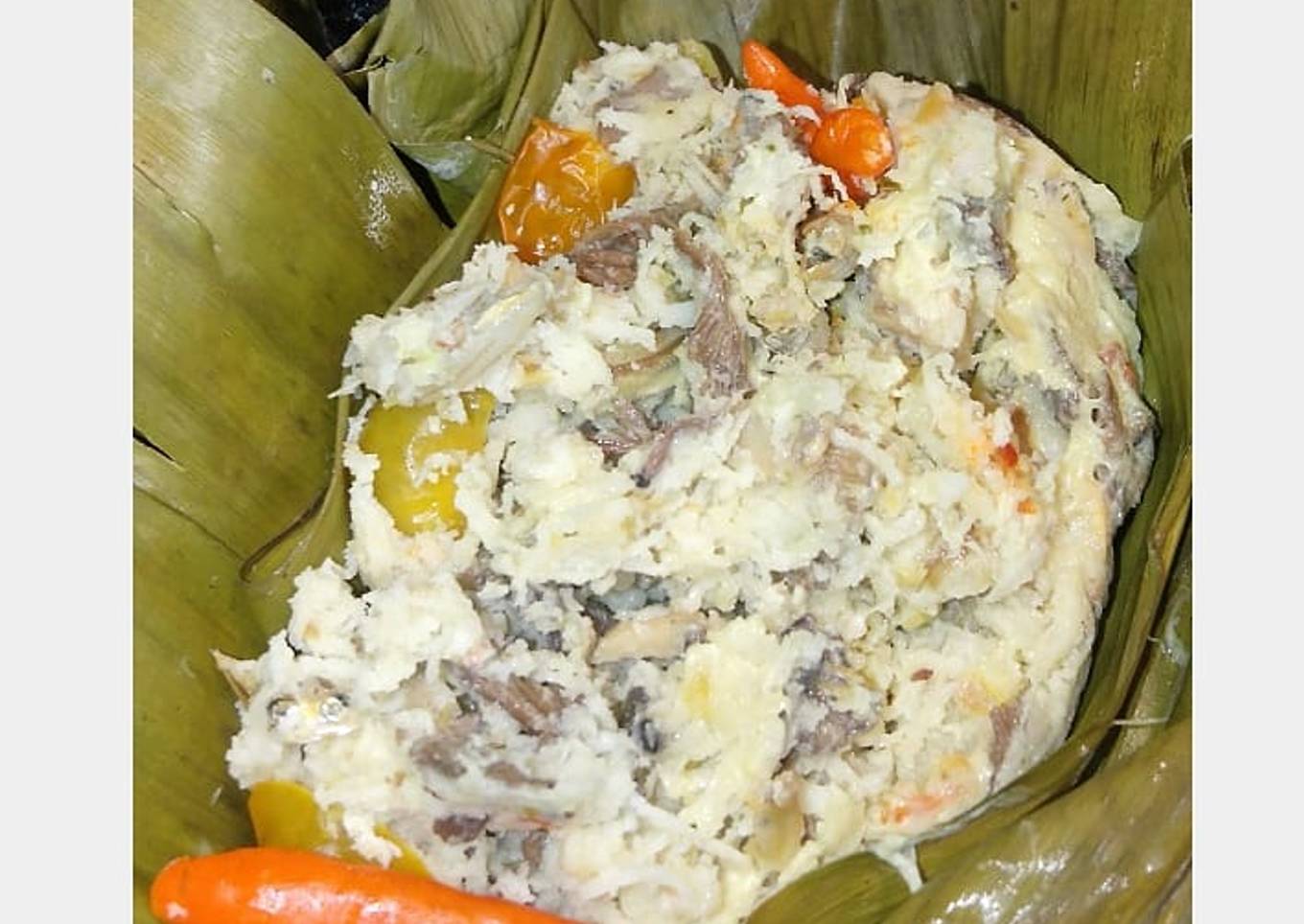 Botok jamur + teri