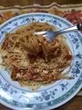 Spaghetti con salsa de tomate