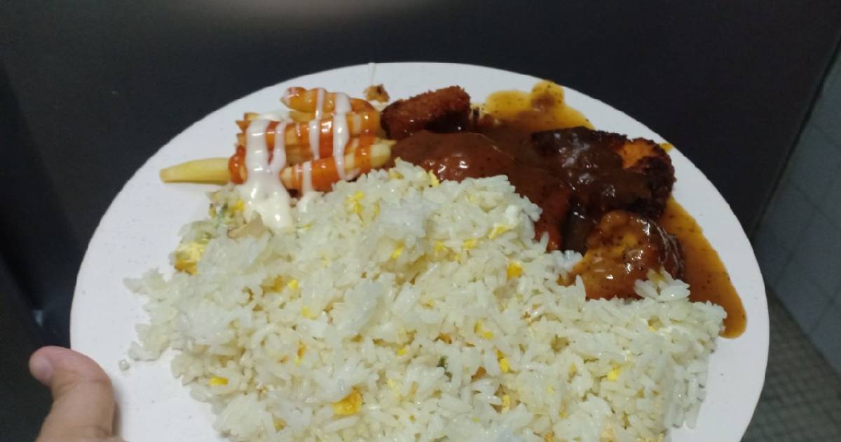 Resipi Nasi Goreng Chicken Chop Oleh Hidayah Anuar Cookpad